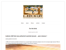 Tablet Screenshot of luberonlife.com